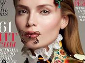 Natasha Poly cubre mariposas para Vogue Rusia