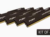 HyperX amplía línea, lanza memoria FURY DDR4 kits Predator 32GB 64GB.