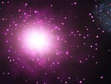 Hubble chandra captan galaxia densa universo cercano