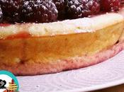 Tarta frambuesas requesón