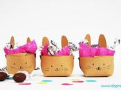 Cesta conejitos pascua