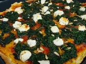 Pizza espinacas queso cabra