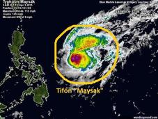 tifón "Maysak" pierde mucha intensidad camino norte Filipinas