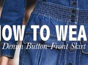 Wear: Denim Button-Front Skirt