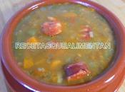 Lentejas chorizo olla express