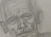 Retrato telonero supporting drawing