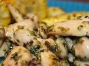 Pollo miel mazorca plancha