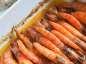 Receta langostinos bourbon horno