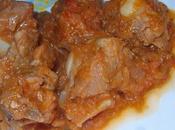 Costilla salsa, pisto