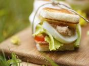 Mini Sandwiches Vegetales Atún Mayonesa Calabaza