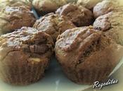 Muffins teff, chocolate nueces