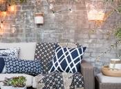 terraza punto. Decora exterior toque azul