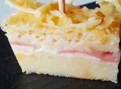 Pastel sanwich jamón queso