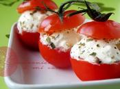 Tomatitos rellenos queso finas hierbas