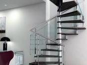 Barandas escaleras cristal: espacio doble diseño