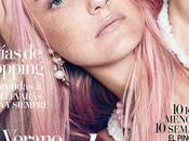 Caroline Trentini tendencia pelo rosa para Vogue