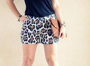 Animal print shorts