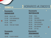 Horarios Festival 2015