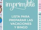 IMPRIMIBLE VERANIEGO: Lista para organizar vacaciones bingo