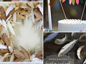 Decorar plumas papel/ Paper feathers decor