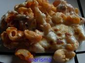Caracolas tomate bechamel