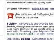 Iniciativa anti suicidios buscador Google