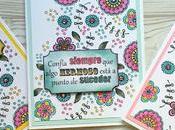 Scrapbooking: Tarjeta flores