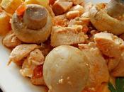 Pollo funghi patate (pollo setas patatas)