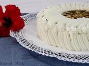 Tarta crema piña frutos secos