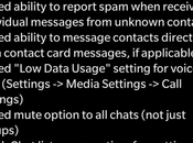 WhatsApp para BlackBerry ahora permite marcar mensajes como spam