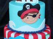 Tarta fondant piratas