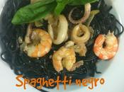 Spaghetti Negro Calamares Langostinos