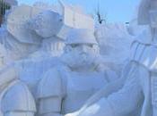 Escultura gigante Star Wars Festival Nieve Sapporo, Japón