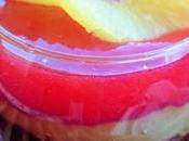 Copas pudding chocolate stevia mermeladas piña ciruela