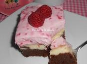 Raspberry cheesecake brownie