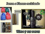 Jarron florero reciclando