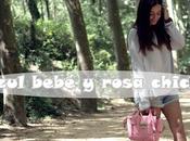 Azul bebé rosa chicle
