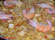 Fideua salmón gambas