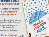 Bajo paraguas azul Madrid
