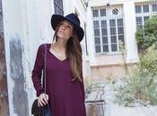 Burgundy dress