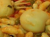 Receta fácil alubias blancas sepia