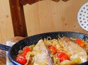 Bonito encebollado tomates cherrys.