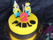 Tarta minions para cumpleaños pablo