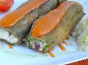 Pimientos rellenos salsa picante