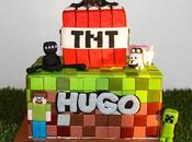 Tarta minecraft fondant