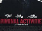 Póster trailer v.o. español para "actividades criminales", thriller john travolta, michael pitt stevens