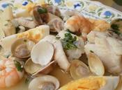 Rosada marinera almejas malagueñas langostinos