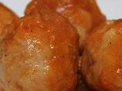 Albondigas gambas salsa