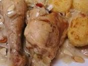Pollo salsa leche