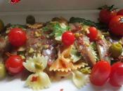 Ensalada anchoas ahumadas tomatitos